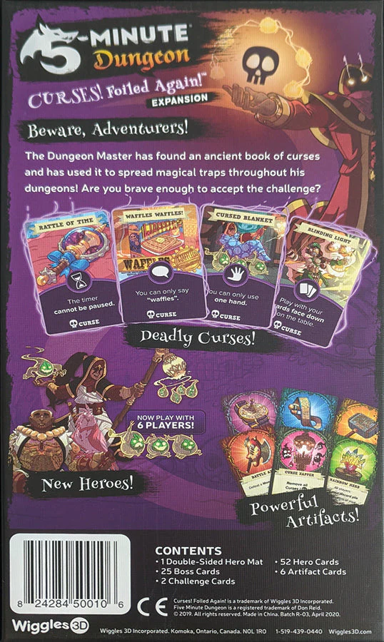 5 Minute Dungeon Curses! Foiled Again! Expansion | Boardgame | Outset Media - Image 2