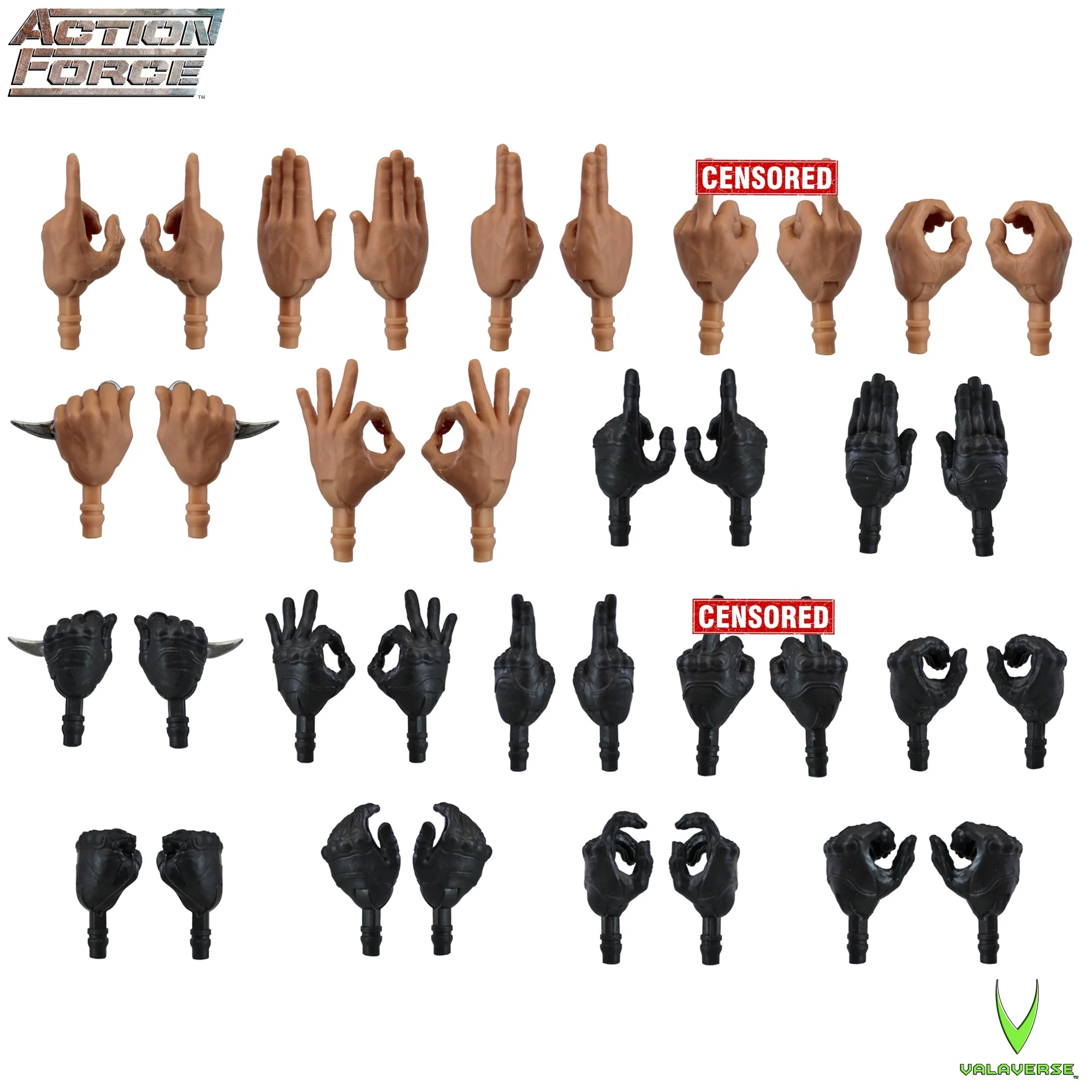 Action Force Hand Pack Alpha | Valaverse (1:12 Scale)