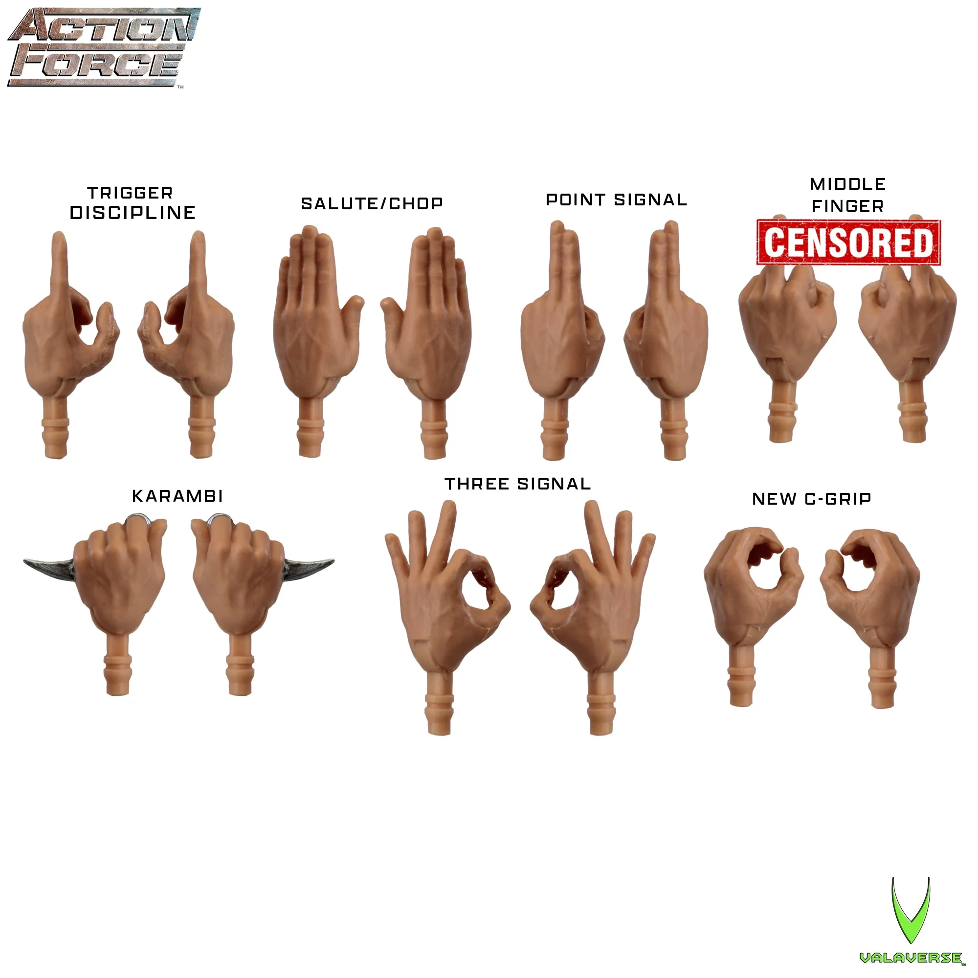 Action Force Hand Pack Alpha | Valaverse (1:12 Scale) - Image 2