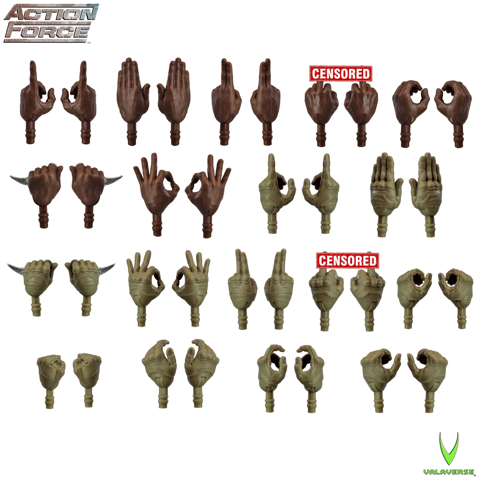 Action Force Hand Pack Bravo | Valaverse (1:12 Scale)