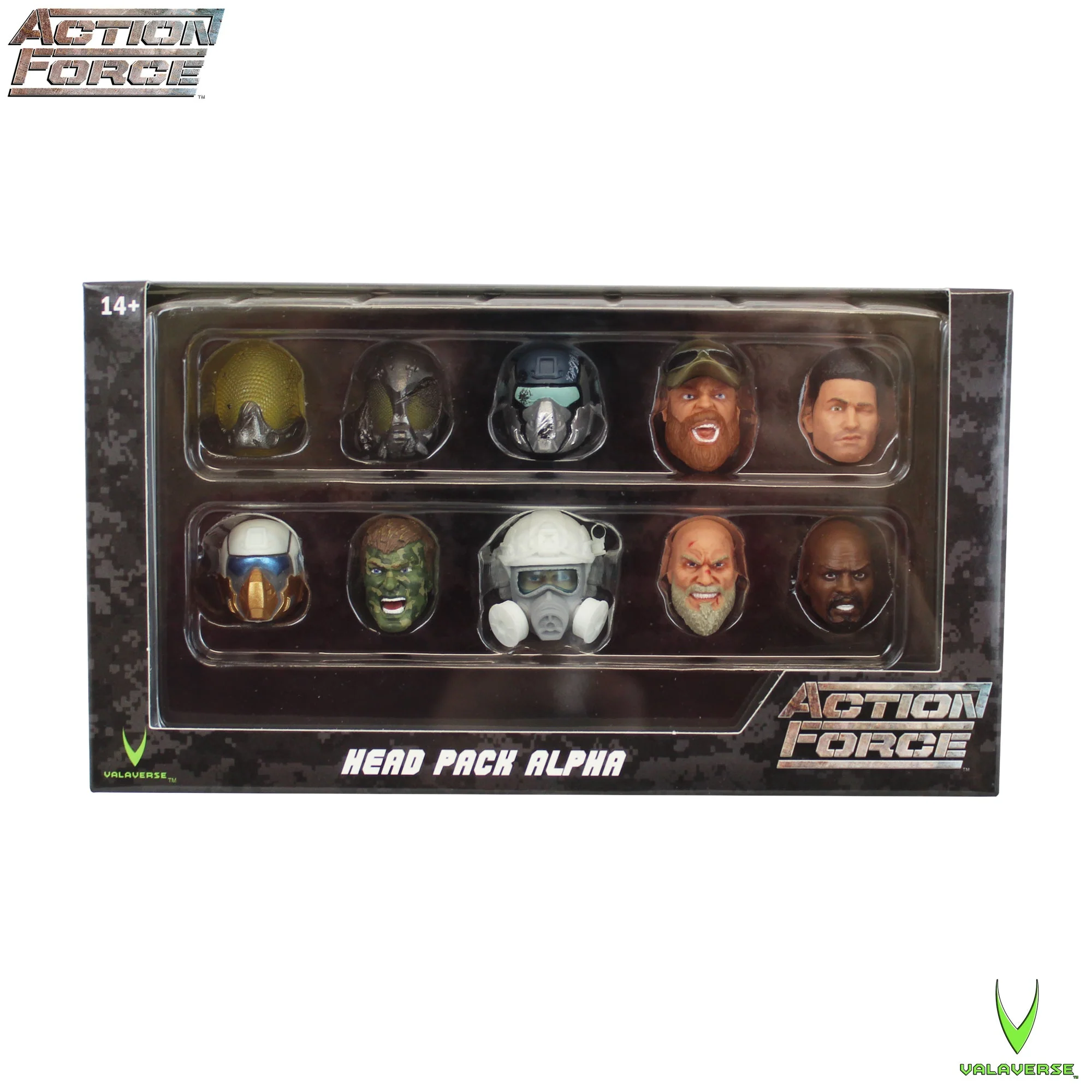 Action Force Head Pack Alpha | Valaverse (10 Alternate Heads) - Image 2