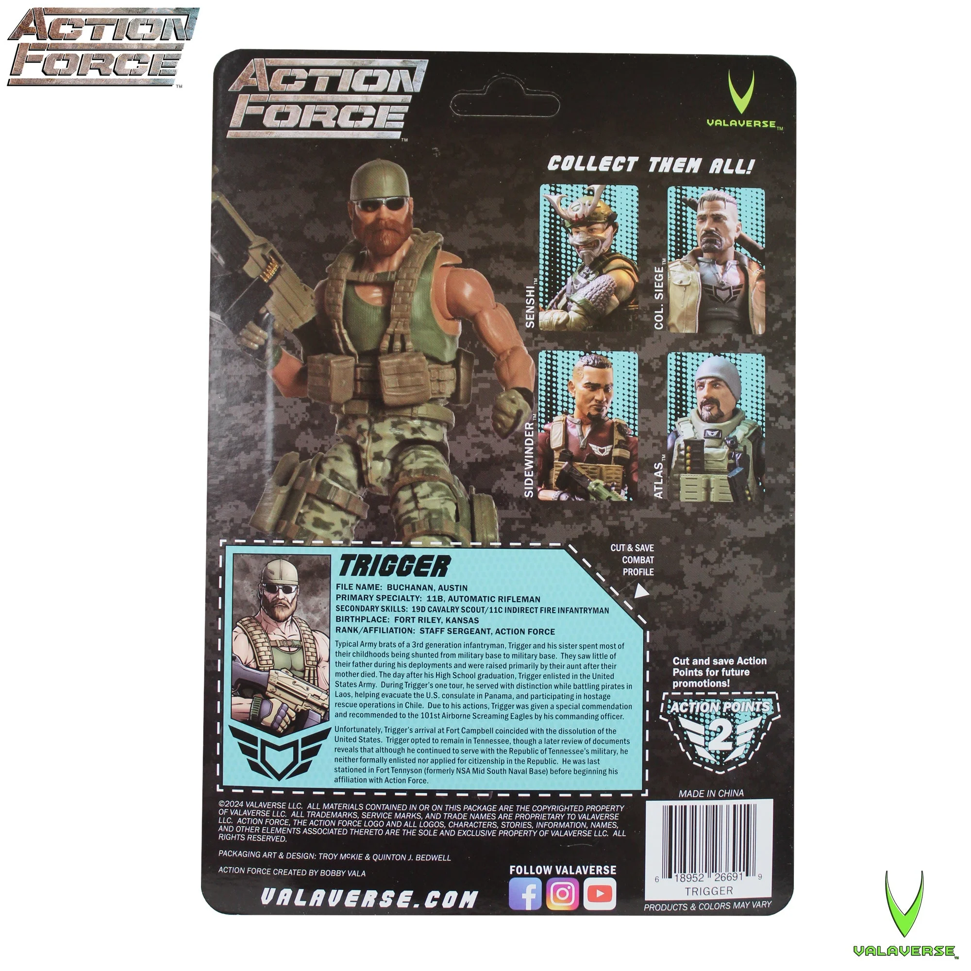 Action Force: Trigger (Reissue) | Valaverse 1:12 Scale Figure - Image 3