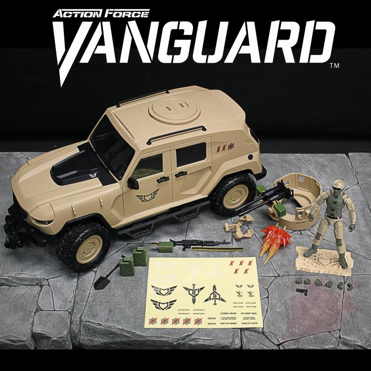 Action Force Vanguard Vehicle Tan (w/ Missile Launcher Add-On) | Valaverse 1:12 Scale