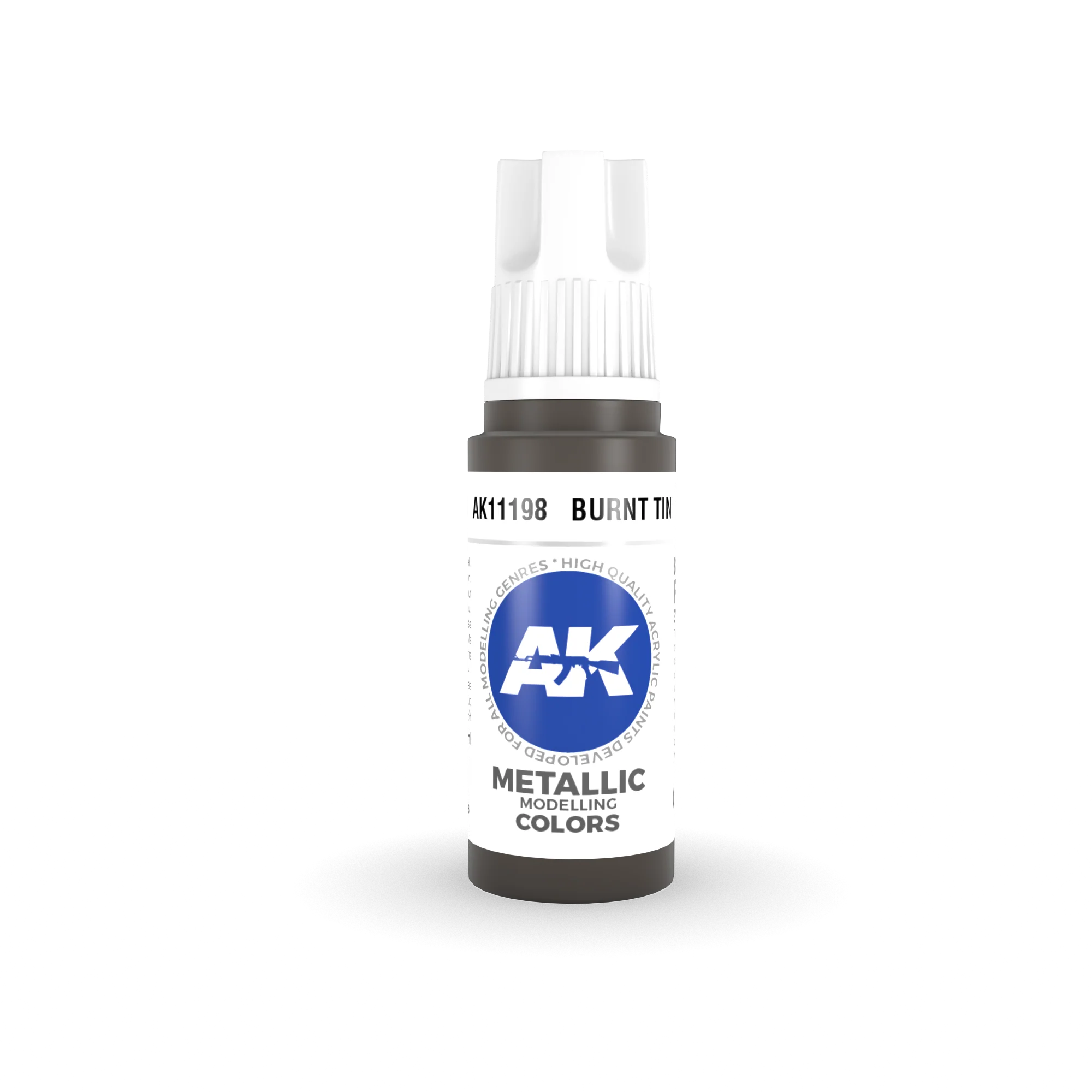 AK Interactive 3G Acrylic Burnt Tin 17ml