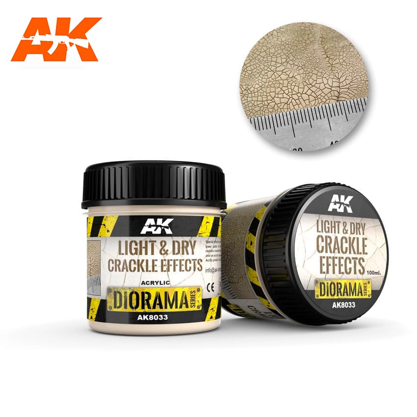 AK Interactive Light & Dry Crackle Effects - 100ml (Acrylic) (AK-8033)