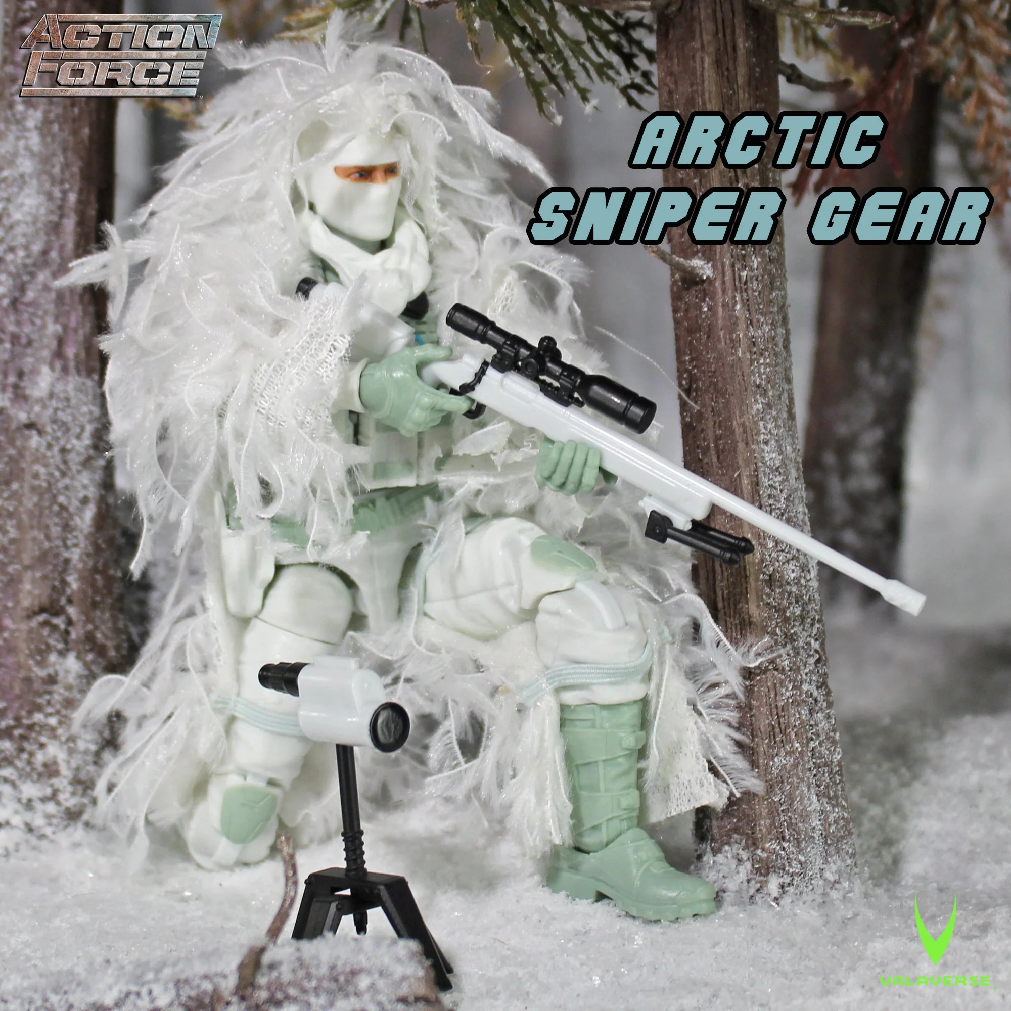 Arctic Sniper Gear Pack | Action Force Series 4 | Valaverse 1:12 Accessories