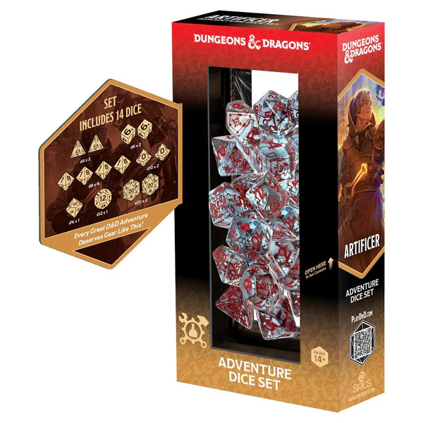 Artificer | Adventure Clear Dice Set | Dungeons & Dragons RPG - Image 2