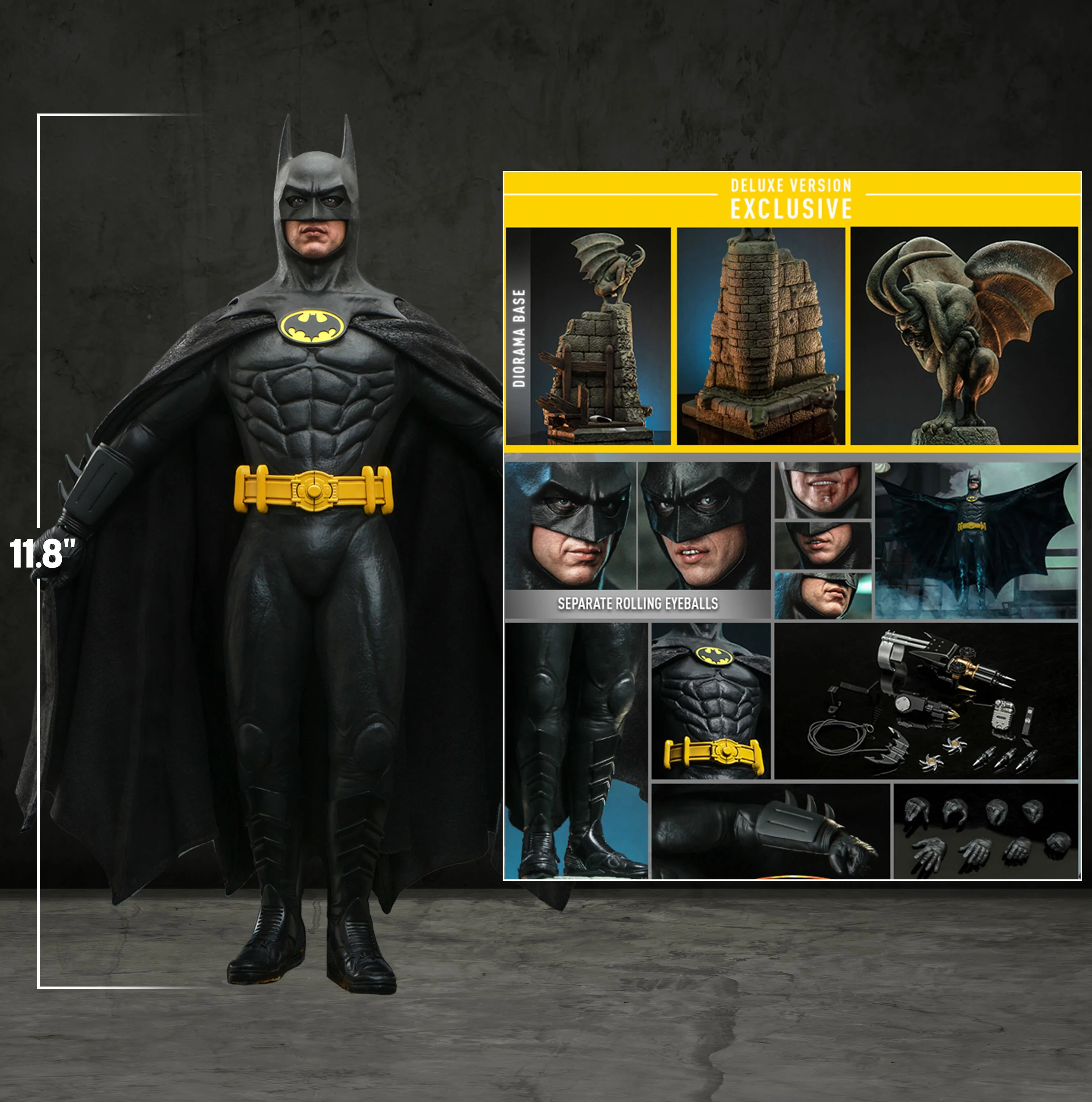 Batman Sixth Scale Collectible Figure (Deluxe Version) – Batman (1989) (Hot Toys MMS693) | Heroes World - Image 2