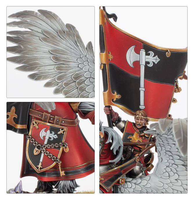 WARHAMMER: THE OLD WORLD - BATTLE STANDARD BEARER ON ROYAL PEGASUS - Image 3
