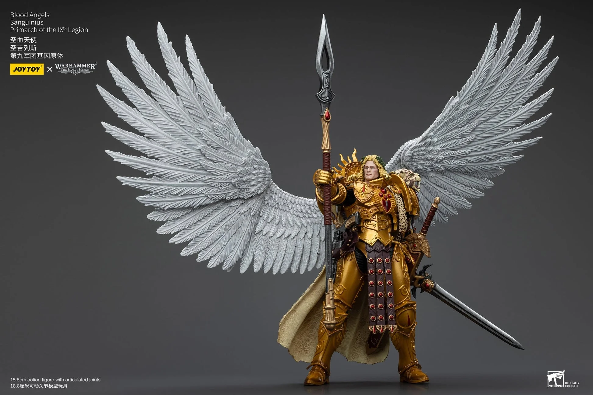 Blood Angels Sanguinius Primarch of the IXth Legion - Warhammer "The Horus Heresy" Action Figure (JOYTOY) - Image 8