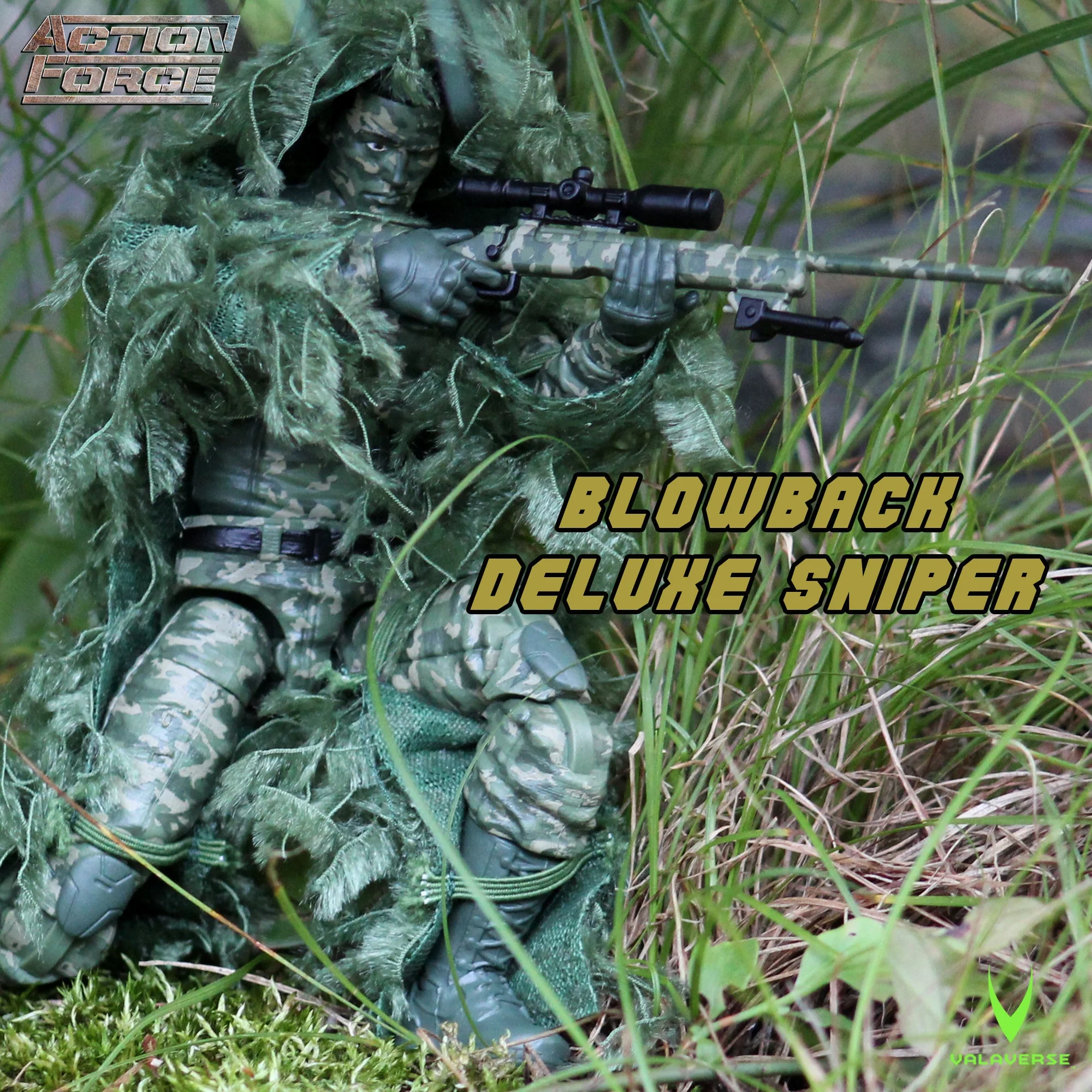 Blowback Sniper DLX | Action Force Series 4 | Valaverse 1:12 Figure