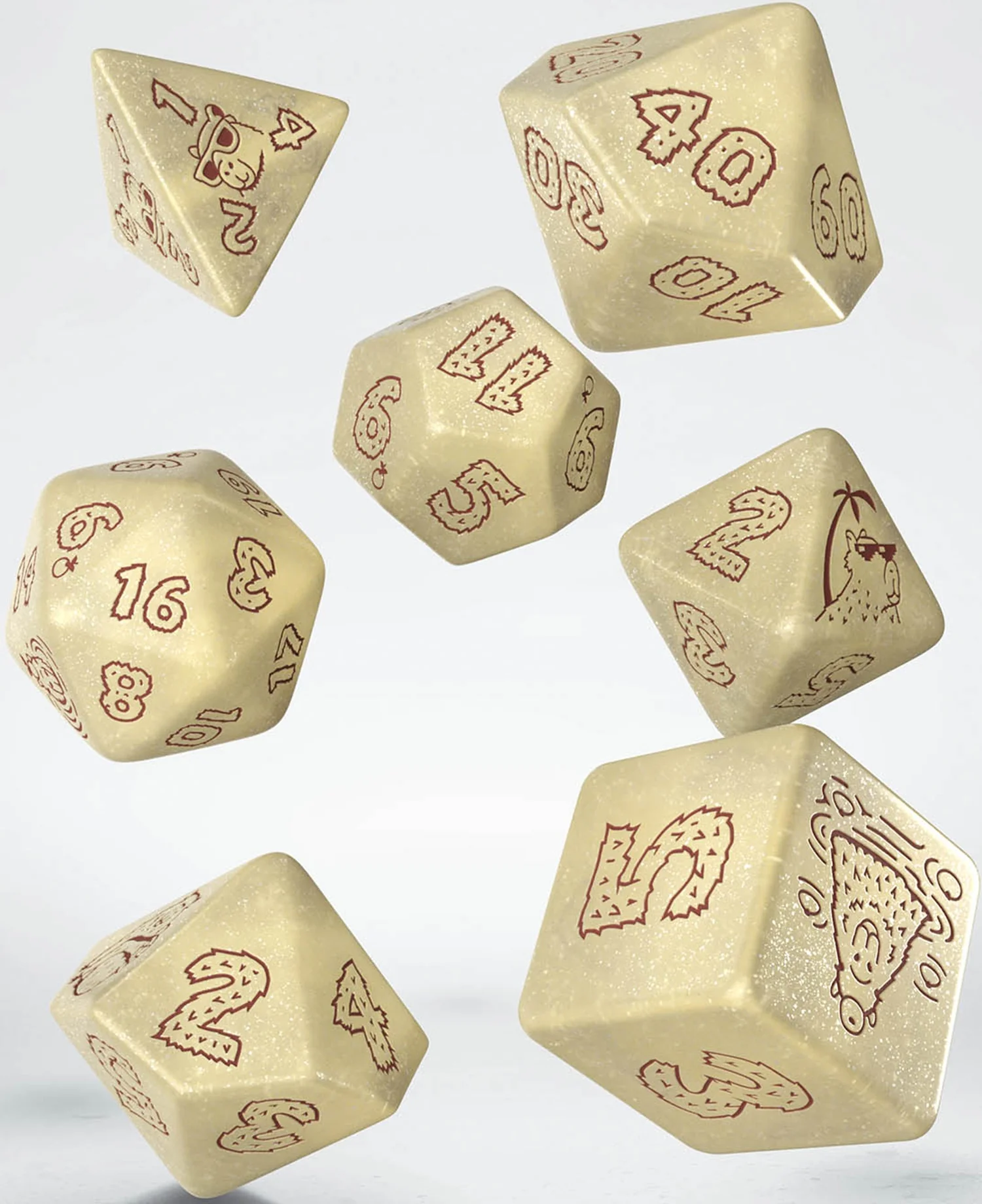 Capybara Sleepie | RPG Dice Set | Q-Workshop