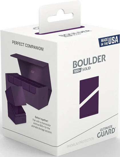 Ultimate Guard: Deck Case Boulder 100+: Solid Purple - Image 2
