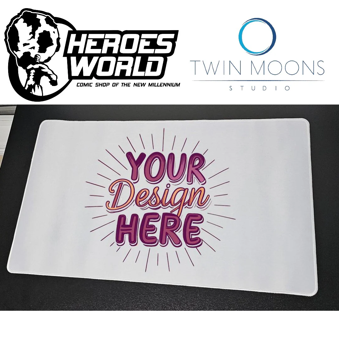 Custom Playmat Printing Service - 24"x14" (By TWIN MOONS STUDIO)
