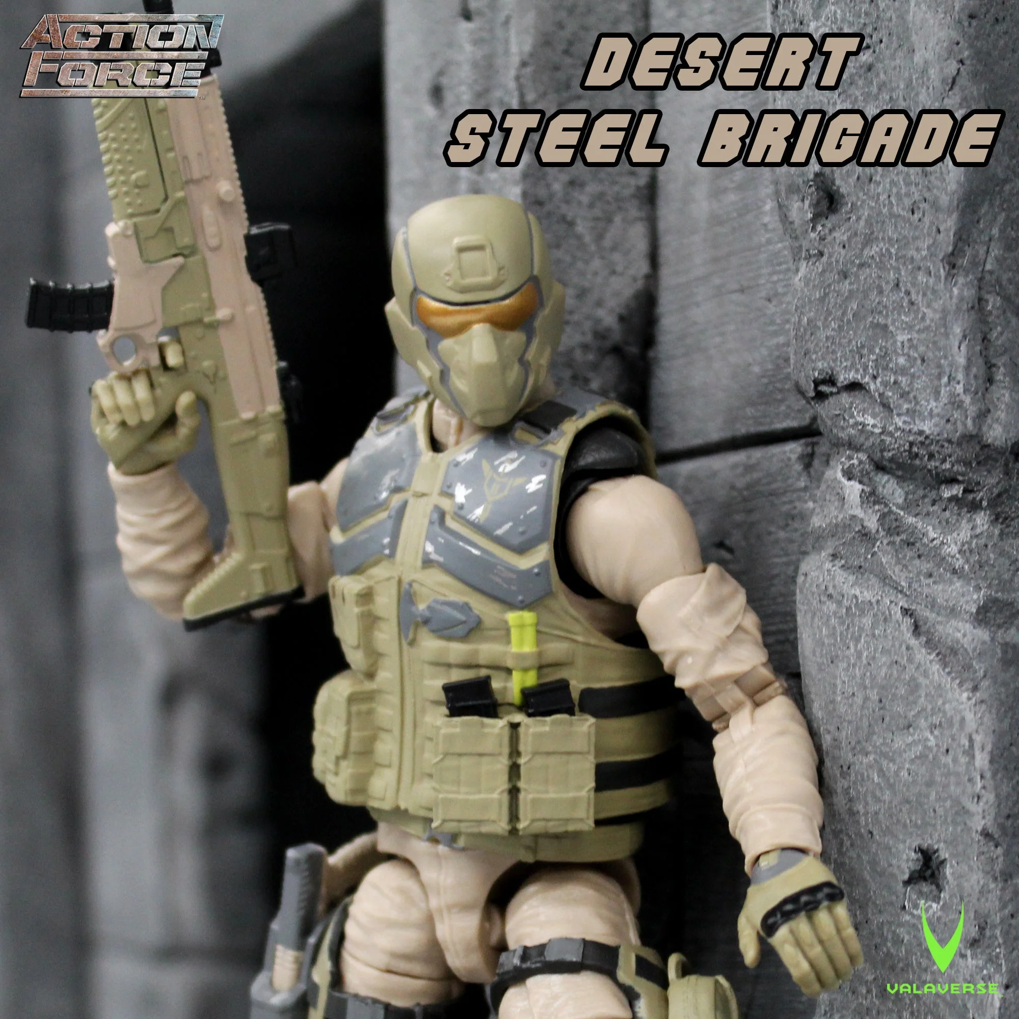 Desert Steel Brigade | Action Force Series 4 | Valaverse 1:12 Scale Figure