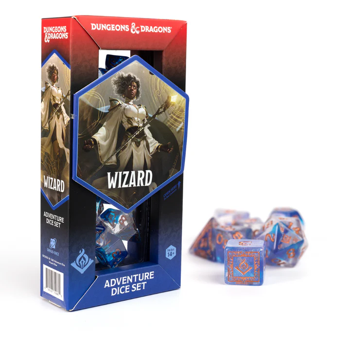 Dungeons & Dragons: Adventure Dice Bundle Wizard - Pink | Sirius Dice