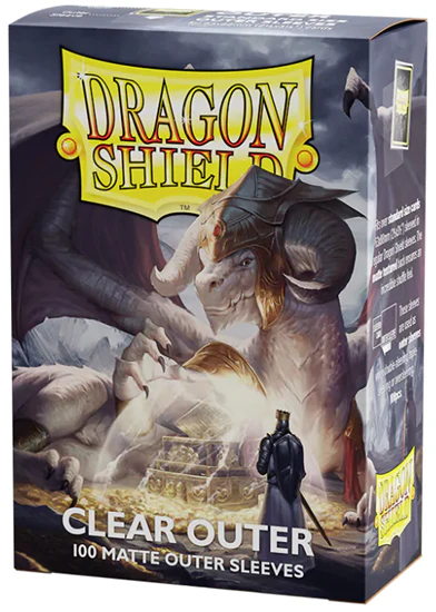 DRAGON SHIELD MATTE CLEAR OUTER 100 SLEEVES
