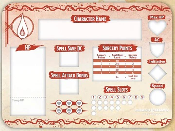 Dungeons & Dragons: Token Set- Sorcerer