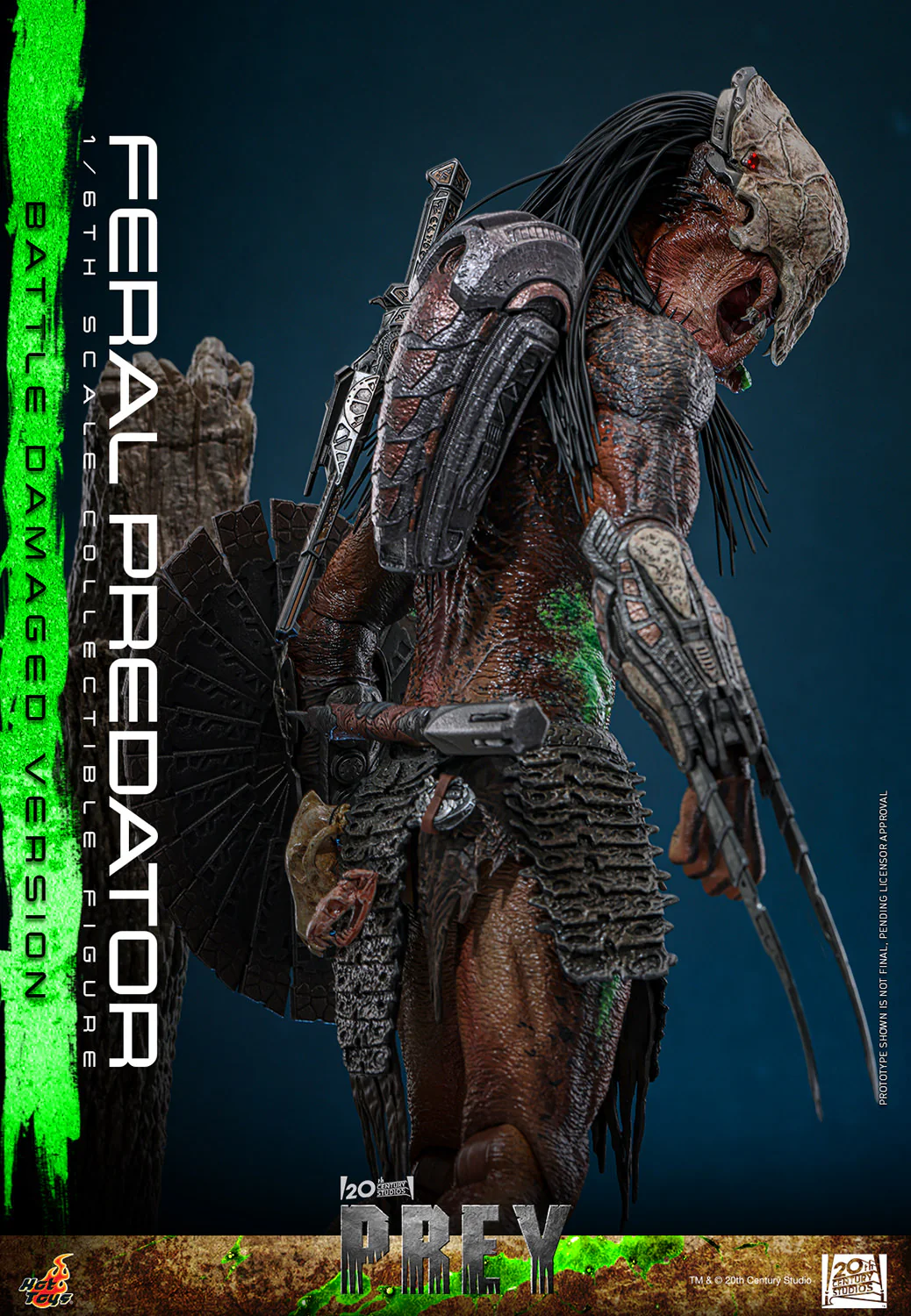 [PREORDER] Feral Predator (Battle Damaged Version) | Sixth Scale Action Figure | Hot Toys - Image 10