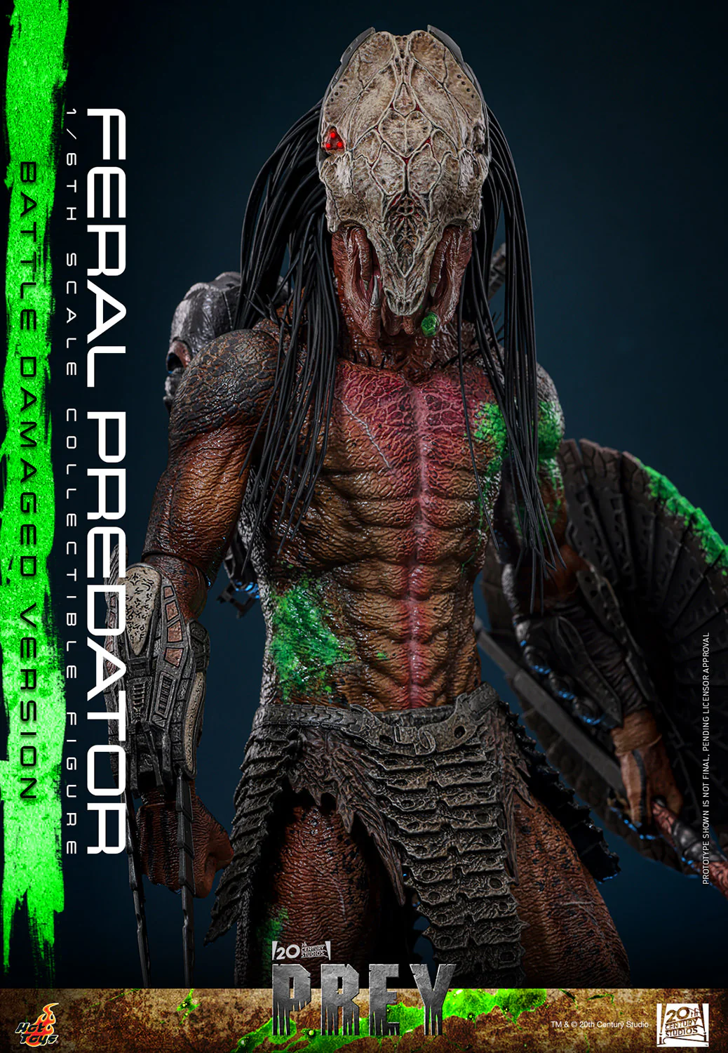 [PREORDER] Feral Predator (Battle Damaged Version) | Sixth Scale Action Figure | Hot Toys - Image 12