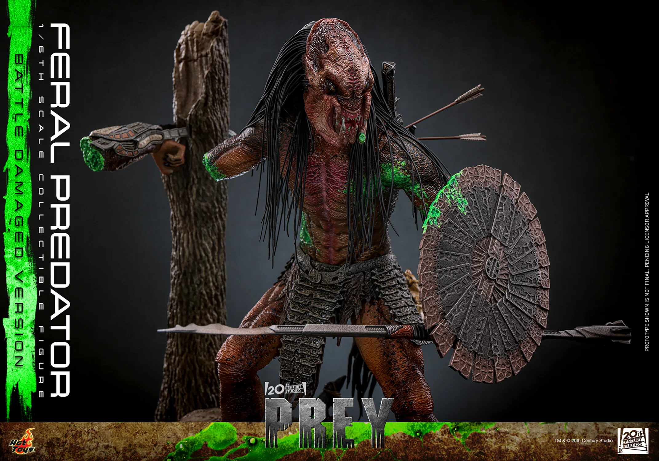 [PREORDER] Feral Predator (Battle Damaged Version) | Sixth Scale Action Figure | Hot Toys - Image 14