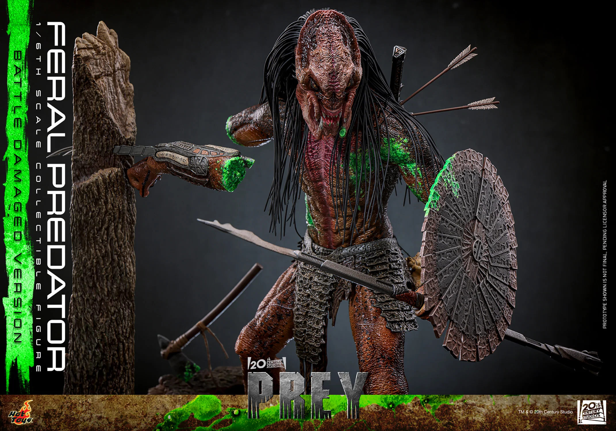 [PREORDER] Feral Predator (Battle Damaged Version) | Sixth Scale Action Figure | Hot Toys - Image 15