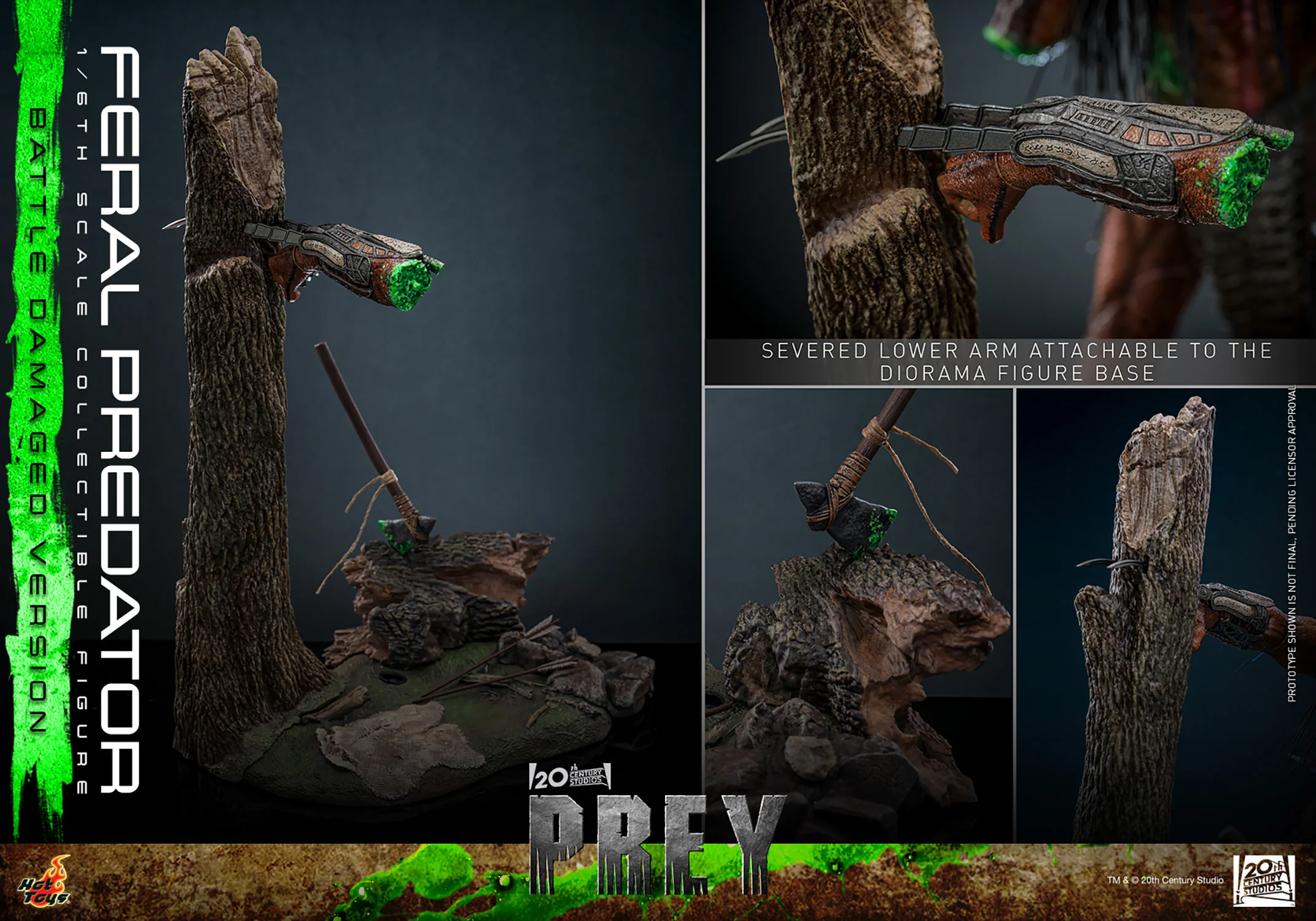 [PREORDER] Feral Predator (Battle Damaged Version) | Sixth Scale Action Figure | Hot Toys - Image 17