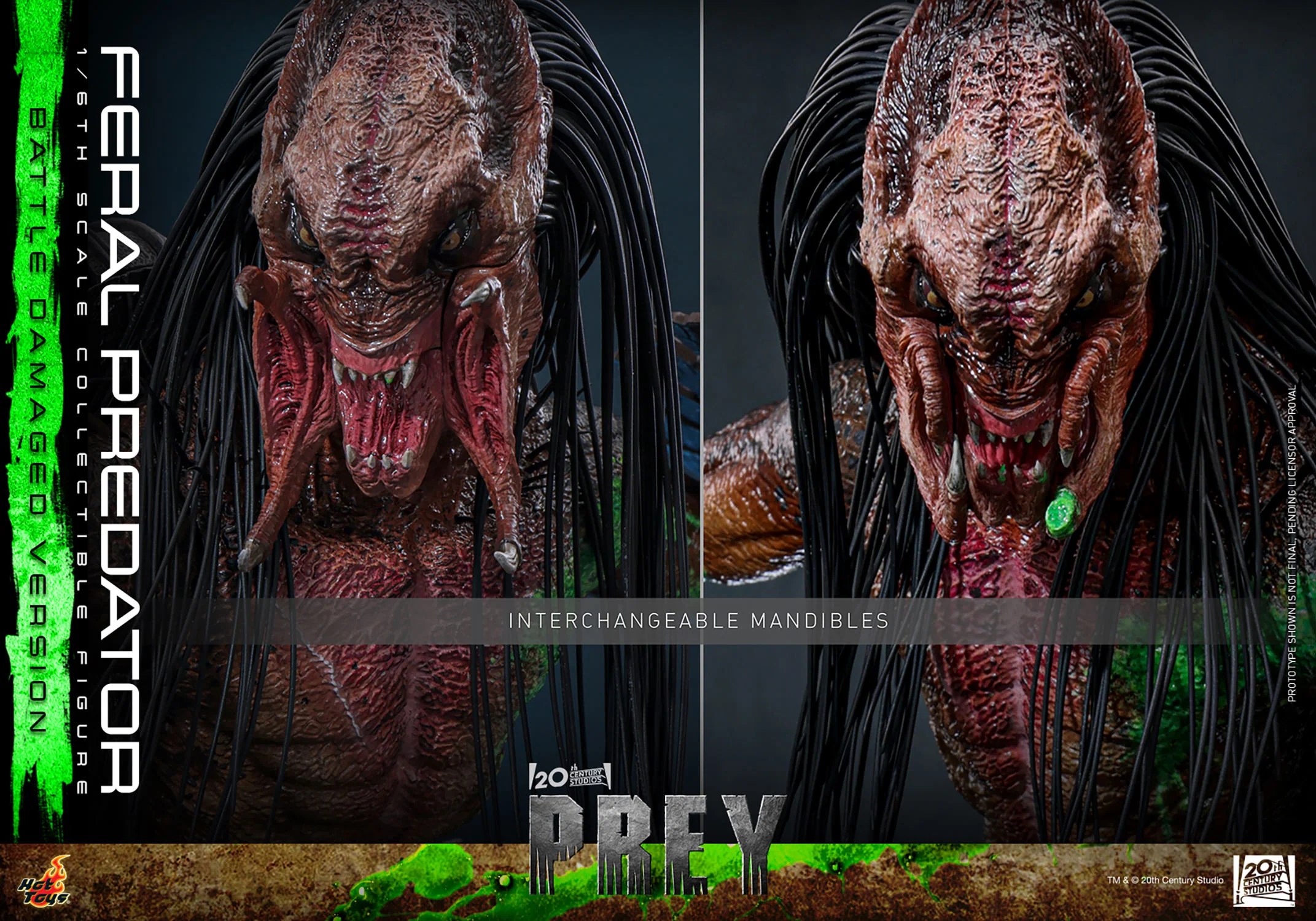[PREORDER] Feral Predator (Battle Damaged Version) | Sixth Scale Action Figure | Hot Toys - Image 18