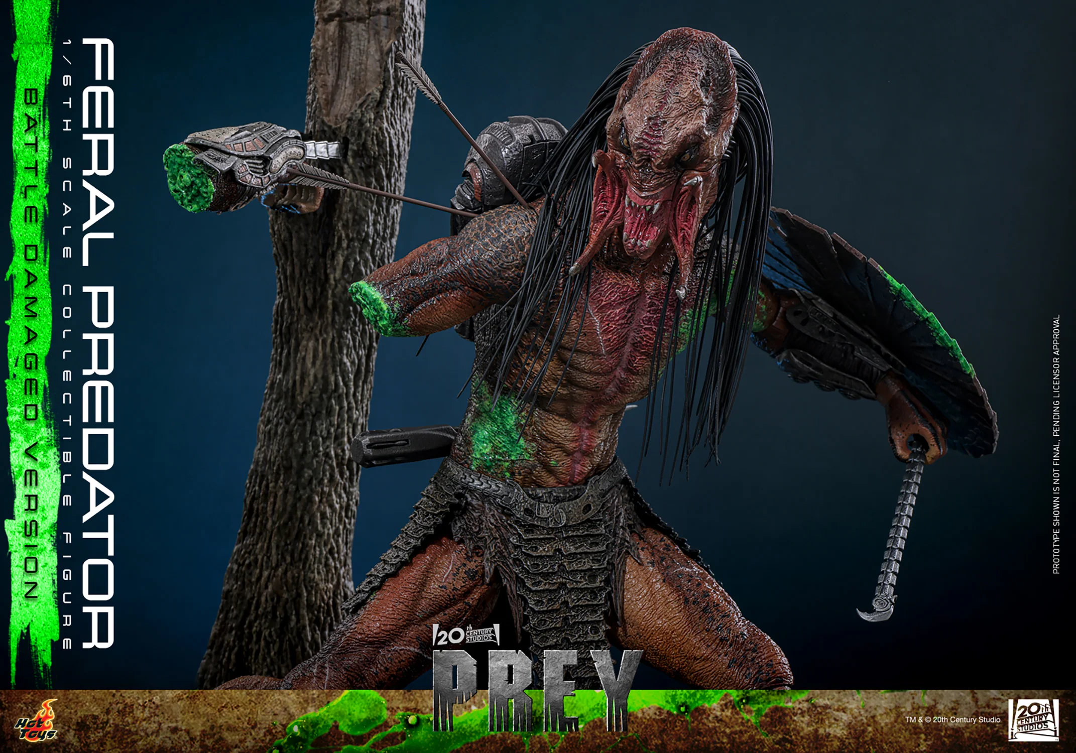 [PREORDER] Feral Predator (Battle Damaged Version) | Sixth Scale Action Figure | Hot Toys - Image 3