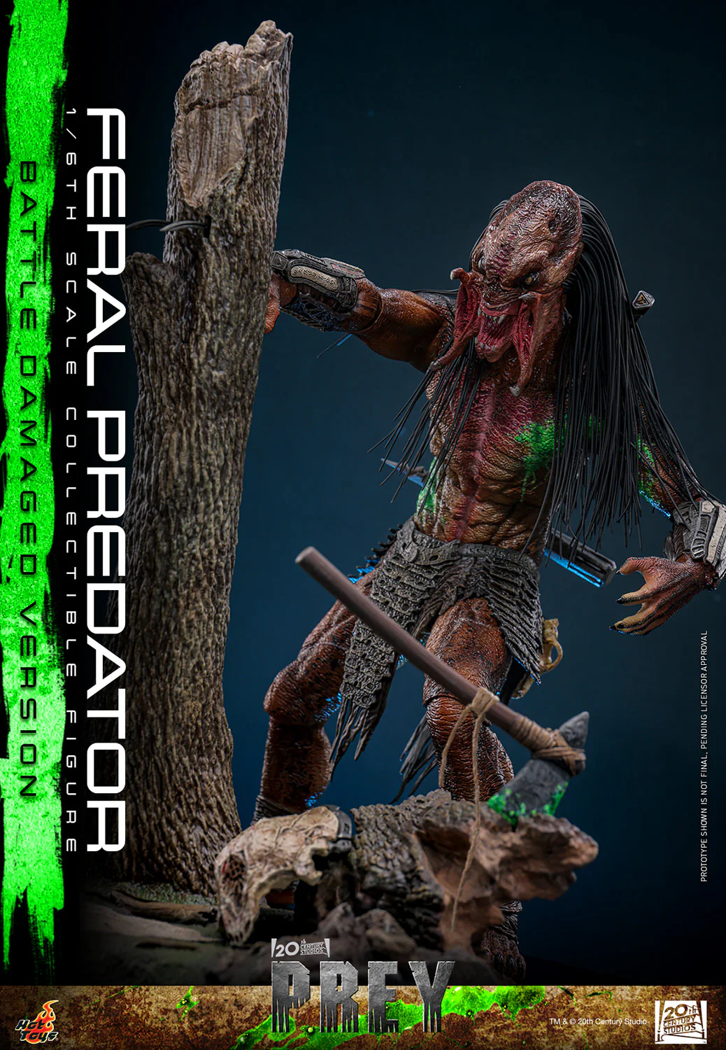 [PREORDER] Feral Predator (Battle Damaged Version) | Sixth Scale Action Figure | Hot Toys - Image 7