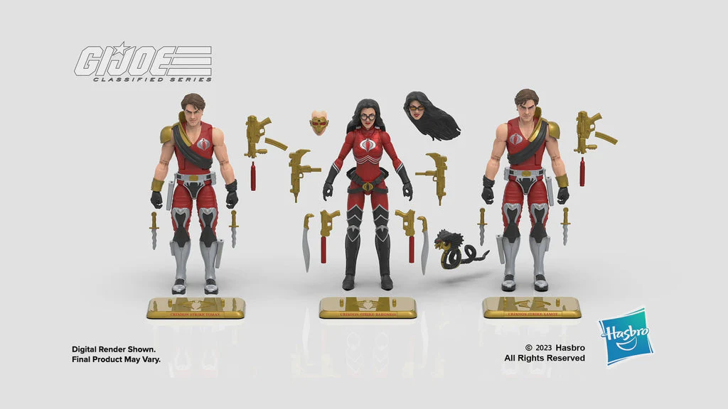 G.I. Joe Classified Series Crimson Strike Team: Baroness, Tomax, & Xamot (#82) - Image 3