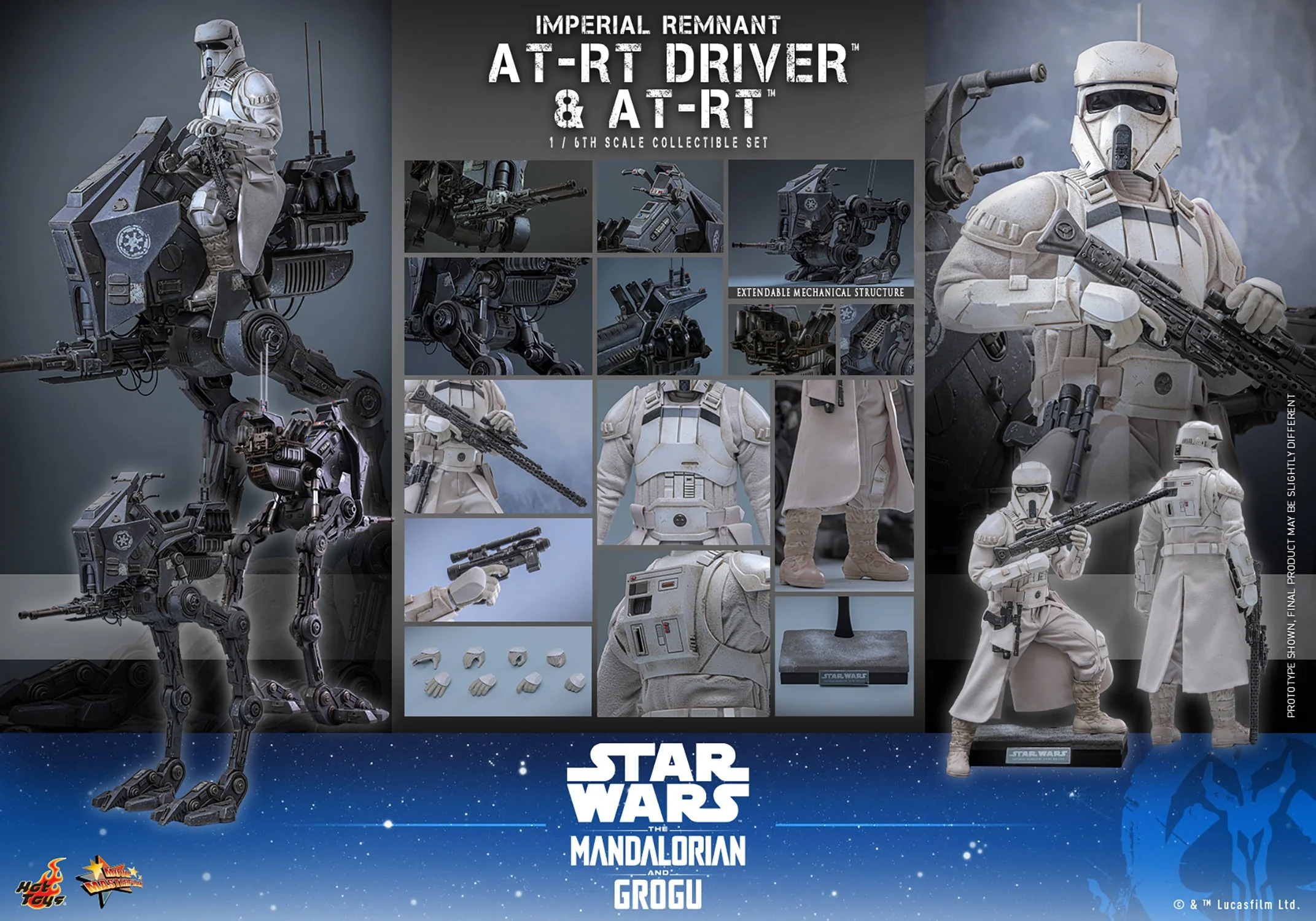 [PREORDER] Imperial Remnant AT-RT Driver and AT-RT MMS875 | Sixth Scale Figure | Hot Toys - Image 11