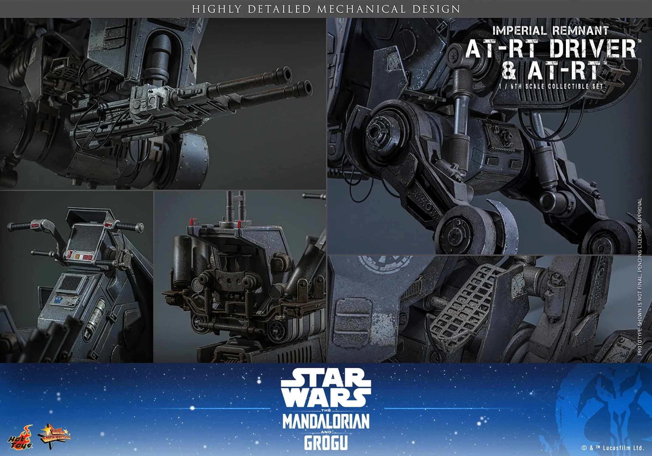 [PREORDER] Imperial Remnant AT-RT Driver and AT-RT MMS875 | Sixth Scale Figure | Hot Toys - Image 7