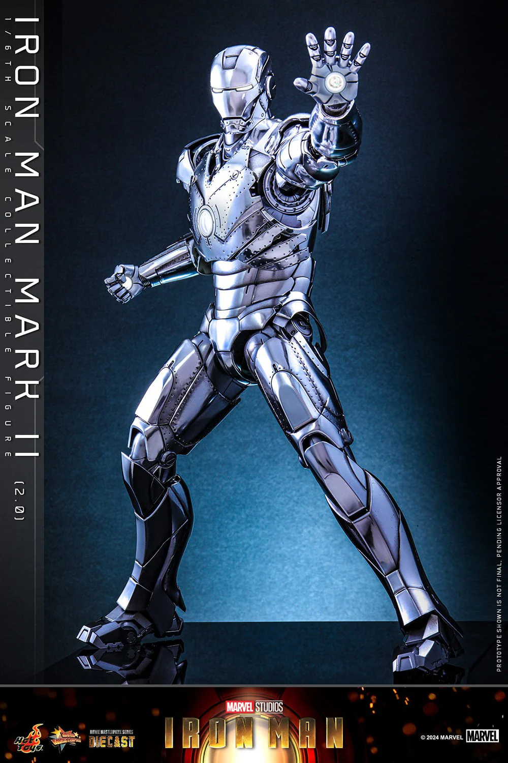 Iron Man Mark II (2.0) Sixth Scale Collectible Figure – Iron Man (2008) (Hot Toys MMS733D59) | Heroes World - Image 13