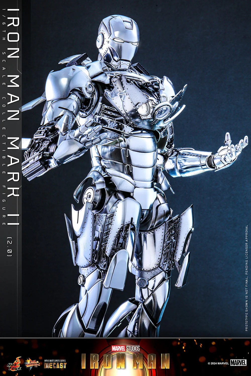 Iron Man Mark II (2.0) Sixth Scale Collectible Figure – Iron Man (2008) (Hot Toys MMS733D59) | Heroes World - Image 15