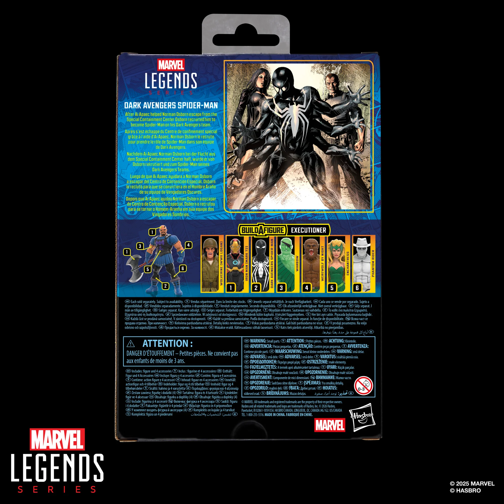 Dark Avengers Spider-Man Action Figure | Executioner BAF | Marvel Legends - Image 5