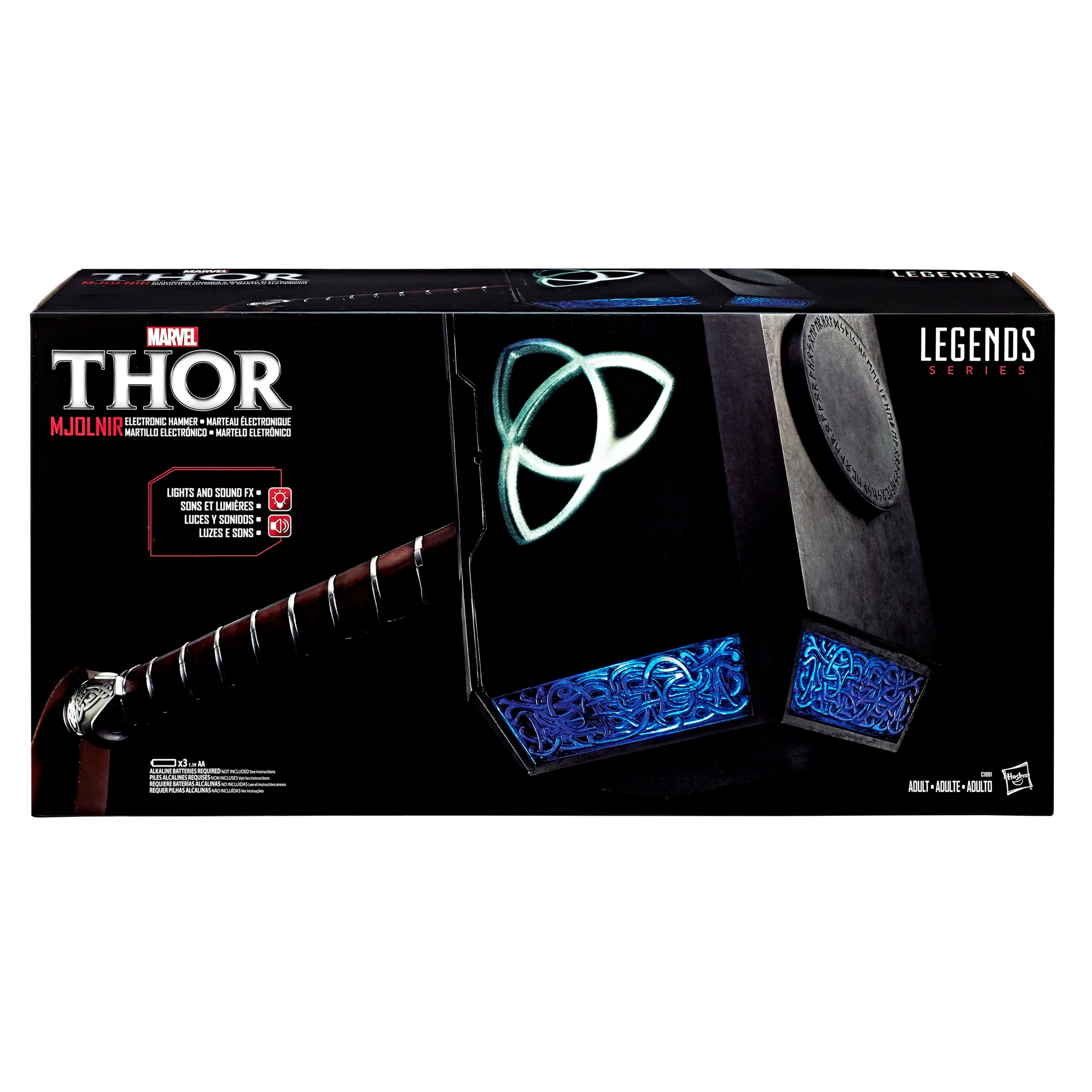 Marvel Legends Series Mjolnir Premium (Thor Hammer) | Prop Replica | Hasbro