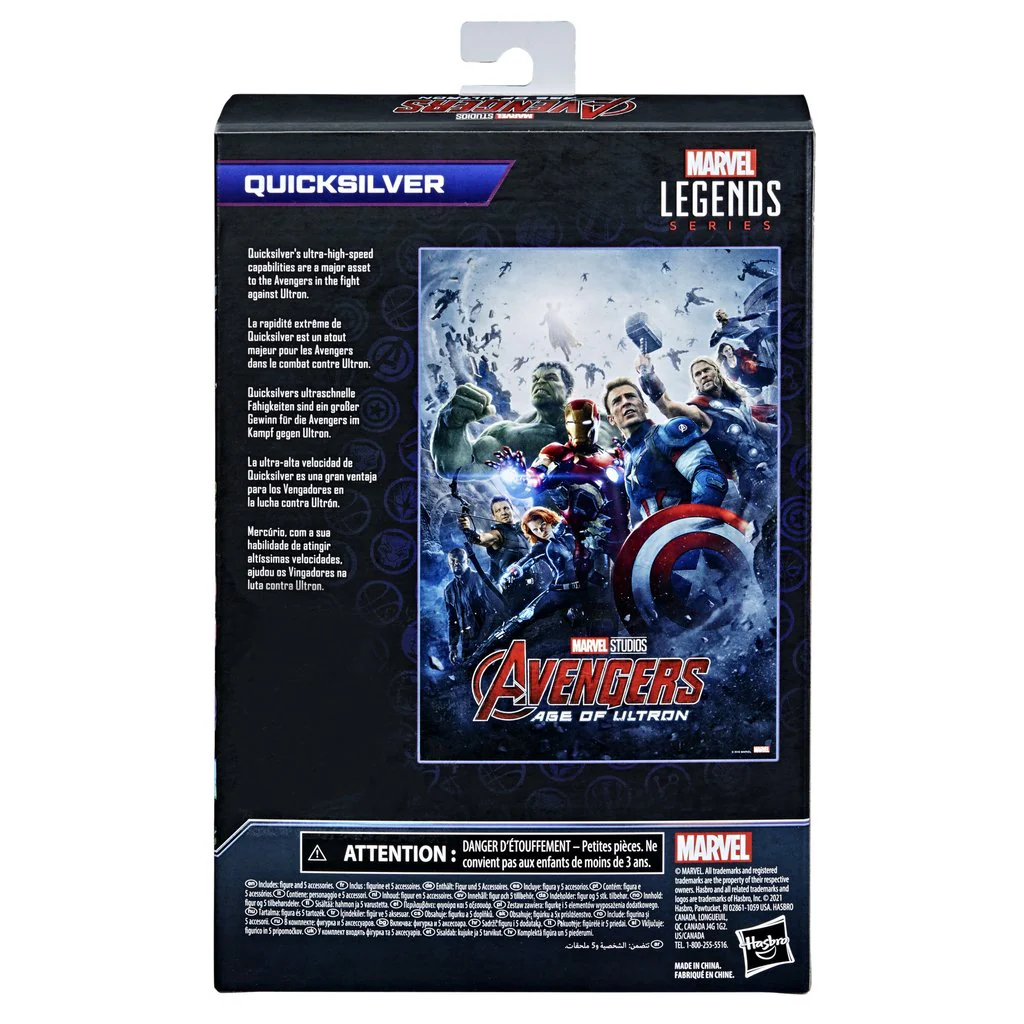 Marvel Legends Series Infinity Saga Quicksilver (Age of Ultron) - Image 7