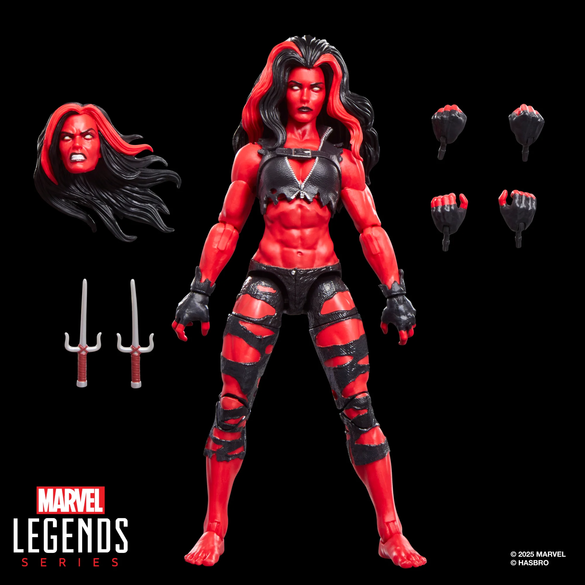 Marvel Legends Series Red She-Hulk (Hulk Comics) | Action Figure | Hasbro - Image 2