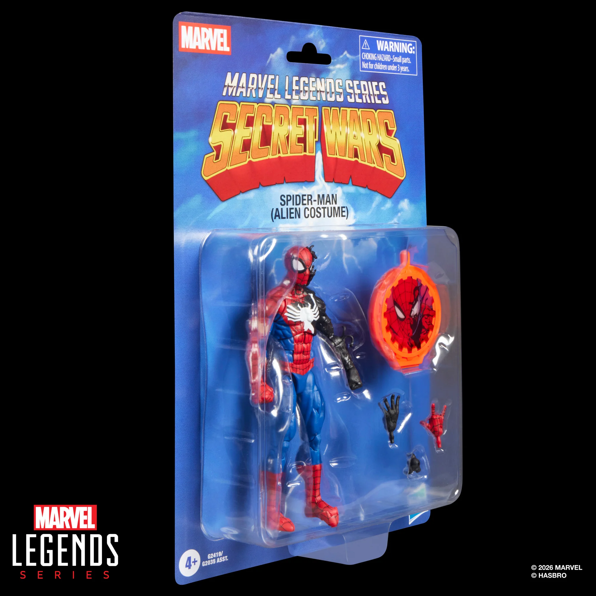 Marvel Legends Series Secret Wars Spider-Man (Alien Costume) | 6 Inch Action Figure | Hasbro - Image 2