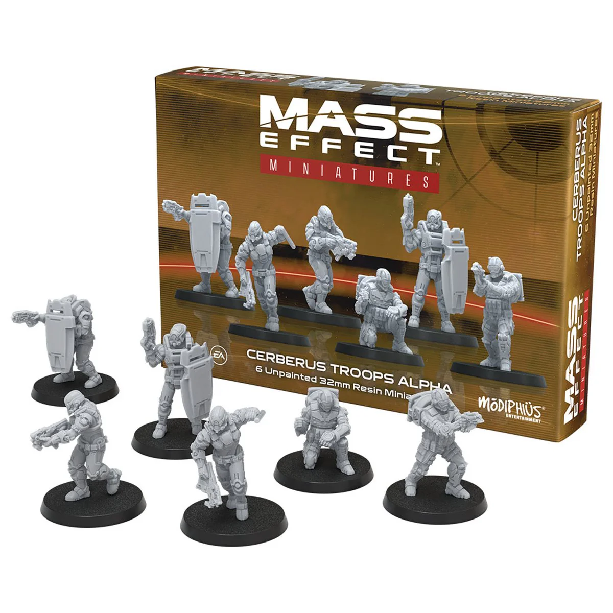 Mass Effect - The Board Game: Miniatures: Cerberus Troops Alpha | Board Game | Modiphius Entertainment - Image 2