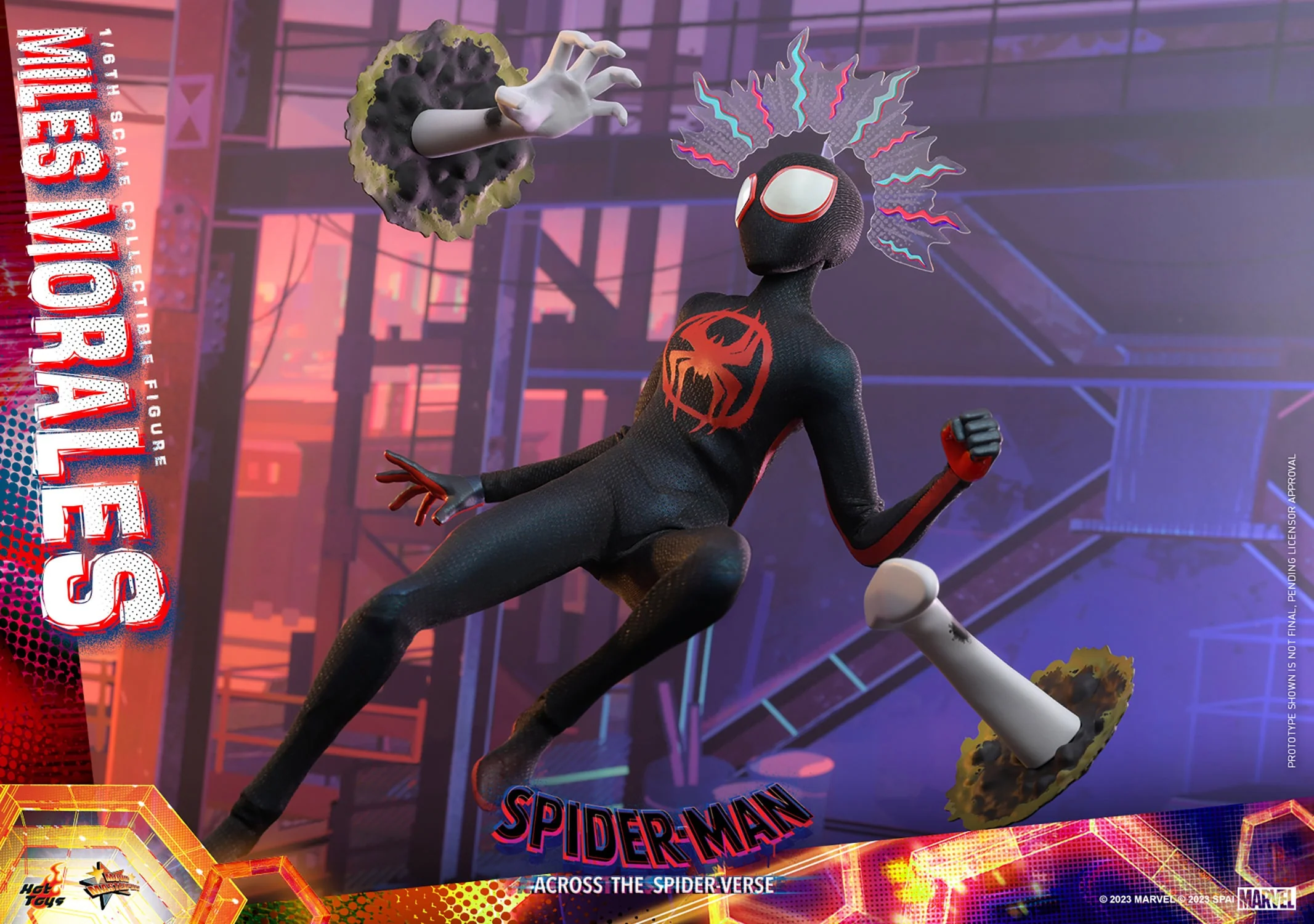 Miles Morales Sixth Scale Collectible Figure – Spider-Man: Across the Spider-Verse (Hot Toys) | Heroes World - Image 19