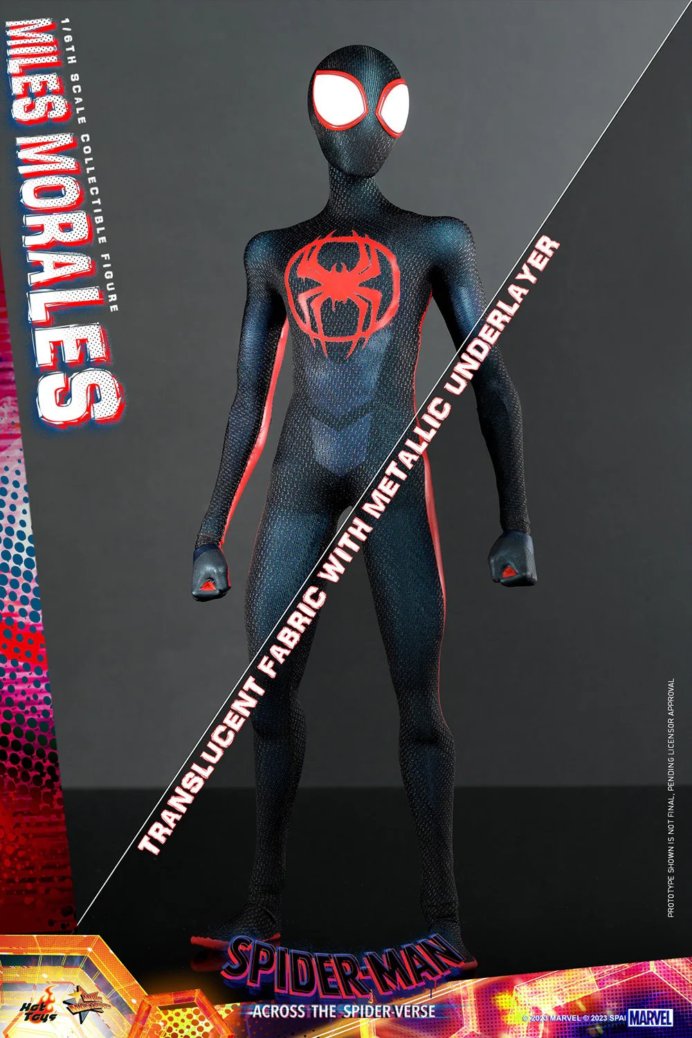 Miles Morales Sixth Scale Collectible Figure – Spider-Man: Across the Spider-Verse (Hot Toys) | Heroes World - Image 8