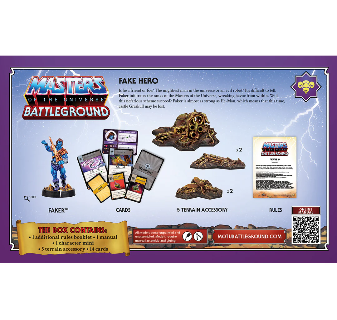 MOTU BATTLEGROUND WAVE 9: EVIL WARRIORS FACTION (Faker) | Miniature Game | Archon Studios - Image 2