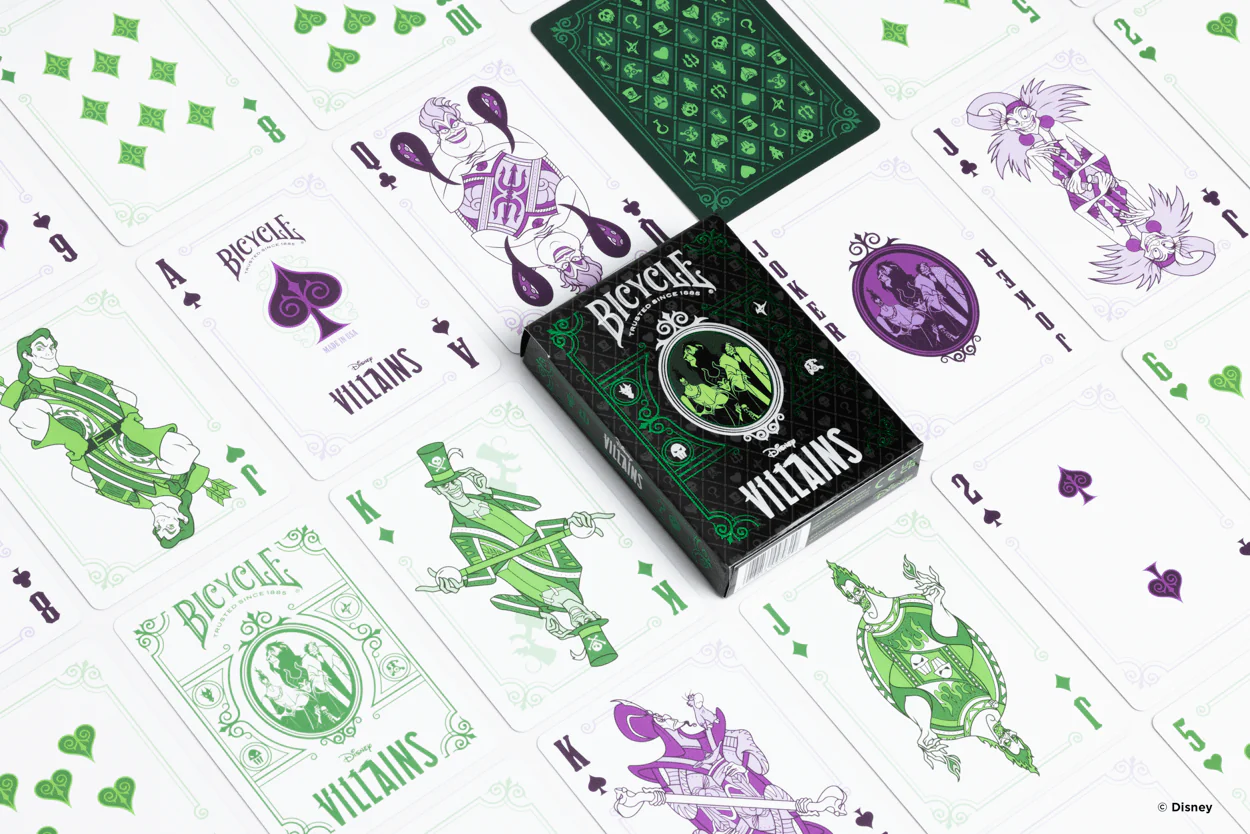 Bicycle Playing Cards: Disney Villains (Green) - Image 3