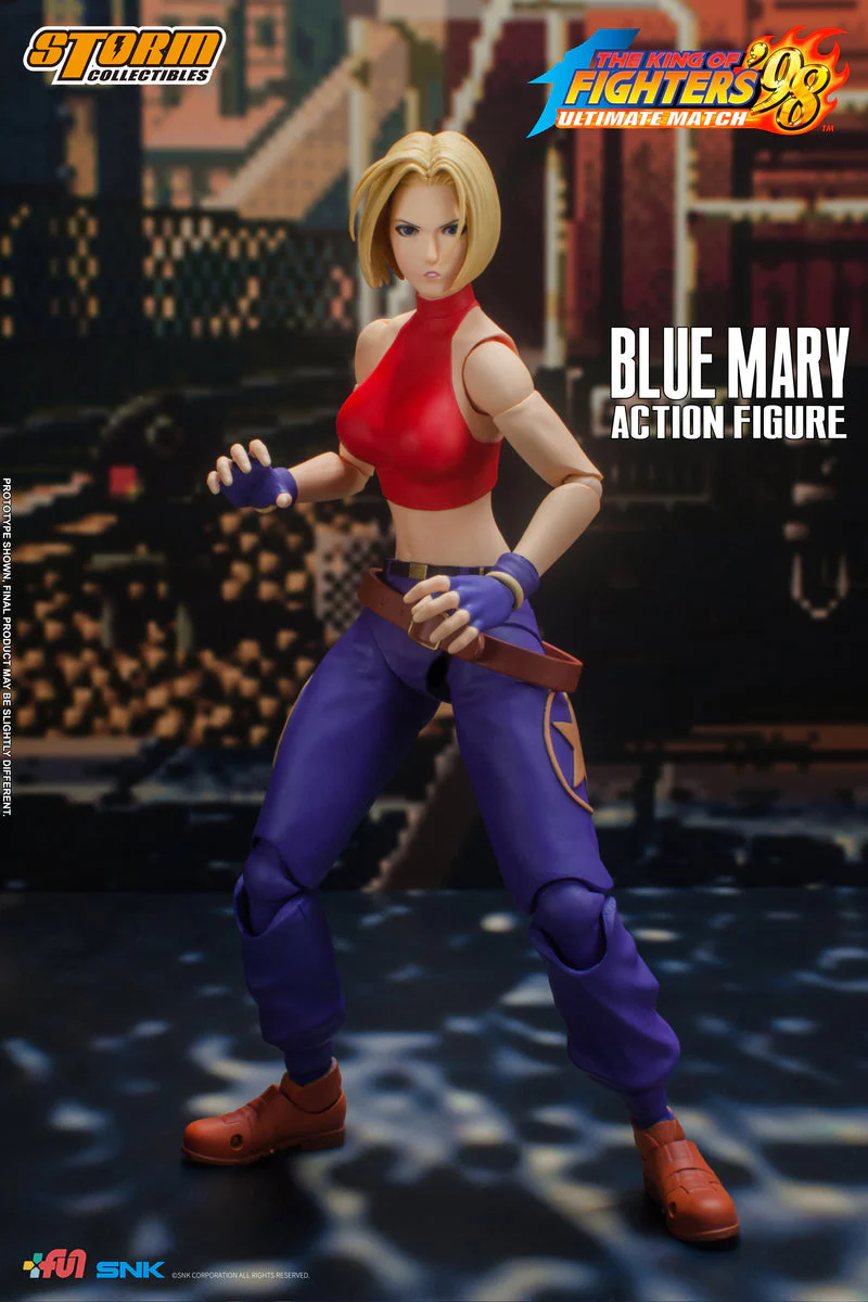Storm Collectibles 1/12 Action Figure Blue Mary "King of Fighters '98"