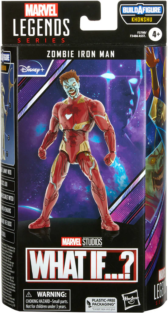 Marvel Legends Disney+ 6 Inch Action Figure BAF Khonshu - Zombie Iron Man - Image 2
