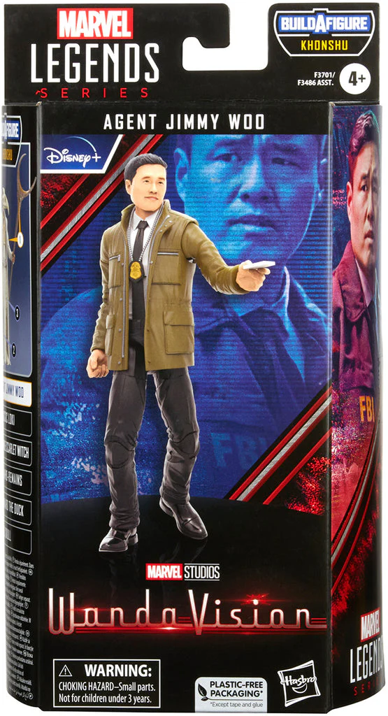 Marvel Legends Disney+ 6 Inch Action Figure BAF Khonshu - Agent Jimmy Woo - Image 2