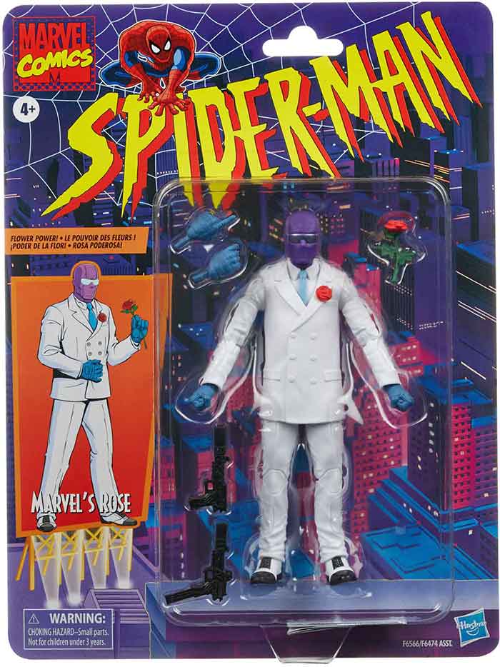 Marvel Legends Retro 6 Inch Action Figure Spider-Man Wave 3 - Rose - Image 2