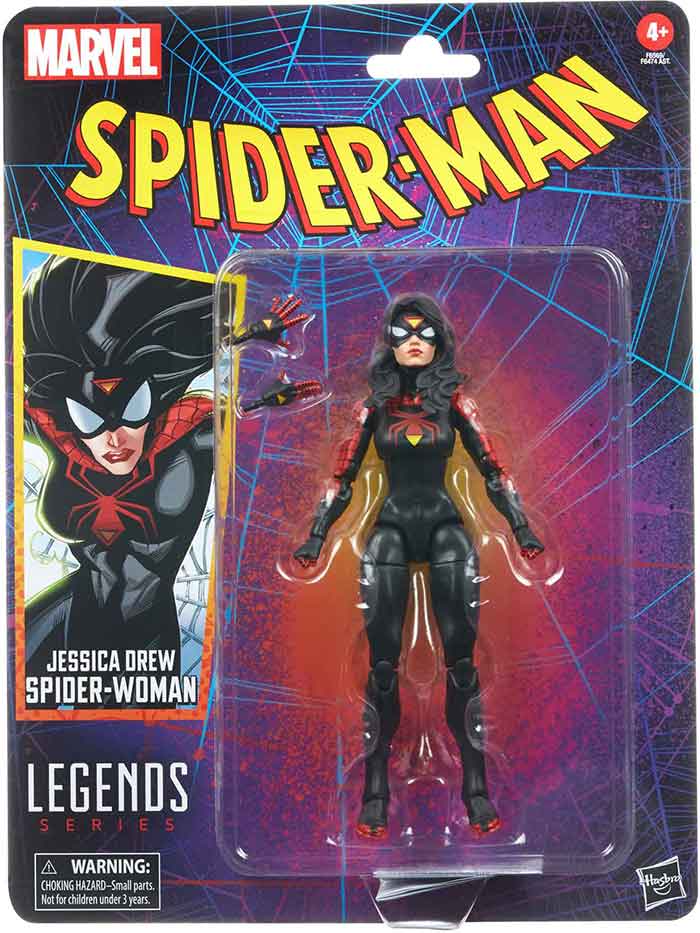 Marvel Legends Retro 6 Inch Action Figure Spider-Man Wave 3 - Jessica Drew Spider-Woman - Image 2